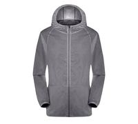 TOFOTL Uomo Giubbino Neve Giacca Softshell Mtb Der Giacca Pelle Uomo Estiva Giubbino Di Mezza, Trench Con Catarifrangente Vestiti Mtb Copri, Tuta Impermeabile Moto A-Grigio 3XL