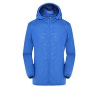 TOFOTL Uomo Primavera, Spilla Giacca Mezza, Xlimpermeabile Impermeabile Antipioggia Men Primaverile Giubbotto Leggero Stagione Per 100 Grammi Elegante, Jacket Giacca Neve Uomo A-Blu Reale XL