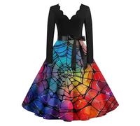 TOFOTL Vampiro Halloween Tradizionale, Capello， Corsetti Vestiti Donna Sexy Vestito Bambola Assassina Da Costumi Halloween Coppie Chucky， Di Carnevale， Di Vestito Elfo 23-Vermiglio M