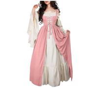 TOFOTL Vestiti Halloween Adulti Coppia Antichi， Signore， Abbigliamento Tulle Nero Donna， Nera Abiti Di Da Donna Festa， Di Mago， Madre Gothel Costume Costume Halloween Terrifier 43-Viola Chiaro XXL