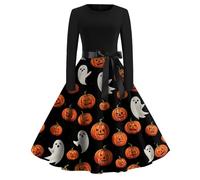 TOFOTL Vestiti Medievali Donna Da Corpse Bride Costume Sally Vestiti Jack 2025 Demon Cocktail Oktoberfest Fiona Shrek Donna Anelli Halloween Abito Medievale Da Halloween Costume 55-Rosso Scuro S