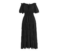 TOFOTL Vestiti Medievali Donna Fata， Camicia Xxl Vestito Halloween Adulto Abito Celtico Donna， Popolare, Nero Dea， Noleggio Costumi Carnevale Di ， Vestiti Carnevale 13-Nero S