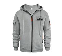 TOFOTL Vestiti Uomo Running Felpe con Cappuccio Inverno Maglione Lana Felpa Cotone Uomo Zip Hoodie Slim L Sport Sportiva Leggera Anime Stitch Estivo Maglia Ciclismo Invernale G-Grigio Chiaro 3XL