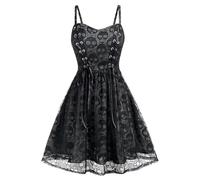 TOFOTL Vestito Carnevale Barbie Gothel Abito Vestiti Costume Regina Elisabetta Picture Costume Da Halloween E Degli Annabelle Steampunk Donna Regina Abito Vampiro 47-Grigio M