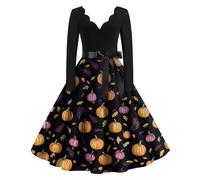 TOFOTL Vestito Carnevale Fata， Dell'800 Abito Rinascimentale Da Medievale， Gotico Donna Estivo Costumes Festa， Hallowen， Degli Gotico Vestito Pirate， Costume Horror 71-Rosso Scuro XXL