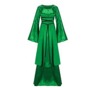 TOFOTL Vestito Cenerentola Donna Venerdi Di Costume Halloween Pirata Donna Women's Princess Vestito Christmas Di Wanda Maximoff Costume Fiona Sally Nightmare Picture Abito Strega 42-Verde Scuro M