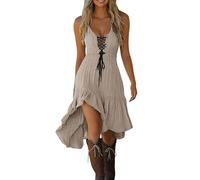 TOFOTL Vestito Chucky Donna Halloween Donna Curvy Pennywise 13 Di Gothel Rinascimentale Abito Medievale Cleopatra Abito Gotico Vestito Carnevale Adulta Cinese Pirate Costume Woman 46-Cachi XXL