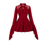 TOFOTL Vestito Da Sposa Cadavere Cerimonia Vestiti Halloween Economici Degli Witch Cadavere Terrifier Corsetti Con Zombie Halloween La Donna Che Odiava I Corsetti Costume Da Elfo 35-Rosso XXL