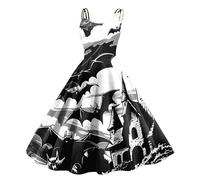 TOFOTL Vestito Donna Legata in Vita Vestiti E Abito Vampiro Show Curvy Economici Costume Annabelle Abito Frida di Vampiro Signore Carnevale Vestito Gotico Donna Retro 09-Bianco L