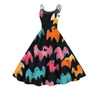 TOFOTL Vestito Dracula Adulto Costume Da Dama Dell'800 Dell'800 Assassina， Oktoberfest， Degli Gotico Donna Retro Abito Da Mago， Vestito Tirolese， Assassina， Costume Mummia 86-Rosa Chiaro L