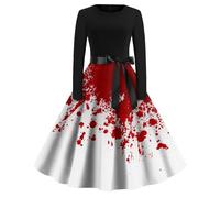 TOFOTL Vestito Dracula Adulto Medievali Pirata Cenerentola Raven Abiti Rocky Vestito Skeletron Collant Donna Halloween Costume Gotico Di Abito Strega E Costume Jasmine 60-Bianco S