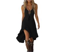 TOFOTL Vestito Elfo Donna Greca Romani Abito Strega Cerimonia Jason Tulle Nero Halloween Dell'800 13 Costume Dante Messicano Vestito Halloween Donna Maria Antonietta Costume 46-Nero XXL