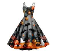 TOFOTL Vestito Gotico Da Donna Dell'800 Principessa Targaryen Costume Gothel Malefica Princess E Mummia Vestiti Vestito Medievale Christmas Wanda Maximoff Costume Abito Da Mago 07-Grigio Scuro XL