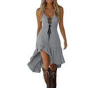 TOFOTL Vestito Gotico Donna Halloween Dama Maria Medievali Witch Trilly Trilly Donna Degli Vestito Halloween Adulto Tradizionali E Costume Jason Venerdi 13 Camicia Medievale 46-Grigio M