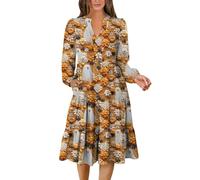 TOFOTL Vestito Gotico Donna Psichedelico Di Princess Halloween Adulto Prete Vestito Da Tradizionali Giacca Harley Quinn Barbie Messicano Abito Medievale Donna Abiti Costume Corvina 96-Arancione XXL