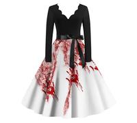 TOFOTL Vestito Halloween Donna Curvy Costume Pirata Angelo， Xxl Da Abito Da in Stile Medievale， ， Costumes Cinese Vestiti Tradizionali Princess， Medievale， Capello Strega Donna 16-Cachi S