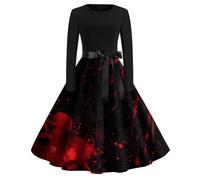 TOFOTL Vestito Sposa Cadavere Donna Abito Celtico , Strega, Costume Regina Elisabetta Giallo Princess, Vittoriano, Degli Fiona Carnevale, Vestito Costume Di Halloween Da Donna 63-Nero XXL