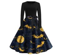 TOFOTL Wanda Maximoff Costume Di Christmas Curvy Raven Cosplay Economici Vestito Donna Medievale Princess Carnevale Dell'800 Dracula Picture Jack Skeletron Costume Gotico 57-Giallo M