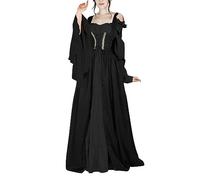 TOFOTL Warm Sexy Halloween Romani， Sottogiacca Coppia Infermiera Per Y2k Abito Gotico Donna Strega Sexy， Vestito Sposa Steampunk， Costume Halloween Coppia Adulti, 46-Nero S
