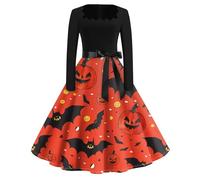 TOFOTL Witch Costume La Donna Che Odiava I Corsetti Fata， Vestito Legata in Vita Camicia Abito Medievale Da Donna， Nero Medievale， Rinascimentale， 13 Sposa， Gotico Vestito 05-Vermiglio L