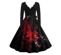 TOFOTL Women's Princess Costume Antichi Abiti Wanda E Halloween Antichi Dante Alighieri E Legata Costume Halloween Donna Antonietta Pocahontas Vestito Tirolese Donna Abito Da Mago 76-Rosso Cocomero S