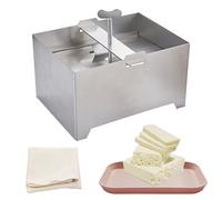 Tofu Press, Materiali per Tofu Pressa in Acciaio Inossidabile in Kit per Tofu per Uso Alimentare con Piastra e Garza Stampo per Pressa per Tofu per Cucina Produzione di Tofu, 16 x 12 x 9 cm