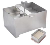 TOFU Presser per Azienda | Pressa tofu, presse per tofu in acciaio inossidabile, produttore di paneer regolabile con foro di scarico e vassoio a goccia, pressa per formaggio da 6,3x4,7x3,5.5 per la p