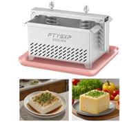 Tofupressa per formaggi in acciaio inox 304, pressione regolabile e pressa per formaggi e prosciutto, sicuro e facile da usare, paneer Maker, sicurezza lavastoviglie (16 x 12 x 13 cm)