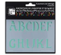 Toga 1 Stencil con Alfabeto Cupcake, 21 x 30 x 0.1 cm