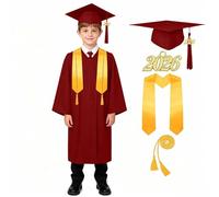 Toga Bambini Toga Laurea Bambino Con Cappello E Nappa Abito Da Laureato Set 2026 Stola E Nappa Incluse Toghe Per Diplomi Bambini Per Adolescenti Nuovo Modello Costume Uniforme Dai 5 Ai 22 Anni