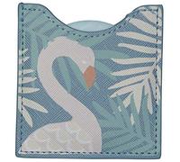 Toga Draeger - Specchio rotondo con fenicottero, da tascare, ideale come regalo di compleanno, per tutte le occasioni, dimensioni: 8,5 x 8 cm