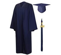 Toga e Birrete da Laurea,Abito da Sposa accademico a Maniche Lunghe - Adatto per 2023 per Le scuole Superiori e l'università