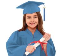 Toga Laurea Bambini Set Con Stola Toga Accademica Cappello Tocco E Nappa, Costume Uniforme Per Cerimonia Diploma Asilo Scuola Materna E Primaria Diplomino Foto Ricordo Outfit Palcoscenico Performance