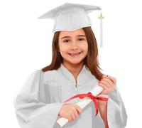 Toga Laurea Bambini Set Con Stola Toga Accademica Cappello Tocco E Nappa, Costume Uniforme Per Cerimonia Diploma Asilo Scuola Materna E Primaria Diplomino Foto Ricordo Outfit Palcoscenico Performance