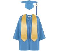 Toga Laurea Bambini Set con Toga Accademica Cappello e Nappa, Costume Uniforme per Cerimonia Diploma Asilo Scuola Materna e Primaria Diplomino Foto Ricordo Outfit Palcoscenico Performance 2026