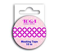 Toga mt33 Masking Tape Washi, Viola/Bianco, 5,5 x 7 x 1,5 cm
