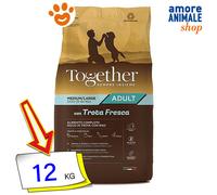 Together Dog Adult Medium Large Trota Cibo Secco Cani 12 Kg