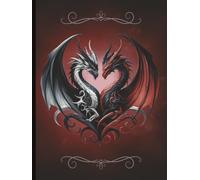 Together Forever - Twin Flame Gothic Romance Journal for Shared Stories, Poetry, and Love Writing | Dark Dragon Heart Valentine Notebook (6 x 8, Lined, 150 Pages)