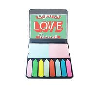Together Love Forever Valentine's Day Self Stick Note Color Page Marker Box