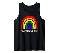 Together We Rise Rainbow Pride Uguaglianza Giustizia Sociale Canotta