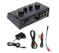 TOGEVAL 1 Set Impastatrice Per Karaoke Miscelatore Secondario Mixer Audio Multicanale Miscelatore Ktv Miscelatore Da Miscelatore Audio Professionale Fornitura Ktv Elettronico Black