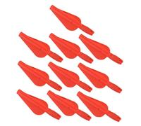 TOGEVAL 10 Arrow Nock in Plastica Rosso Accessori Resistenti e Leggeri per Allenamento Tiro con Arco Professionale e Personale