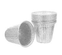 TOGEVAL 10 Pezzi Confezione da Fodere in Alluminio per Secchiello Grasso USA e Getta per Barbecue Friggitrice ad Aria e Cucina Esterna Design Ciotola Profonda per Raccolta Grassi e Cibi