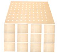 TOGEVAL 100 fogli Per Friggitrice ad Aria Pergamena Silicone Perforata Antiaderente Assorbi Grassi Per Cottura Sana Forno Elettrico E Vapore