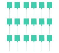 TOGEVAL 100 pezzi Fascette Plastica con Etichette Integrate per Organizzatori Flessibili e Sigilli Resistenti Temperature Estreme per Fili e Imballaggi