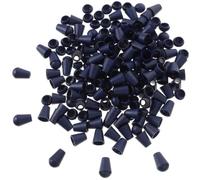 TOGEVAL 100 Pezzi Fermo Terminale Cordino Plastico Blu | Blocco Multiuso, Plastica Resistente, per Laboratori Sartoriali e Botteghe Artigiane, per Casa e Amici