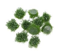 TOGEVAL 10pezzi Ciuffi Artificiali per Miniature Decorazione Realistica per Diorami Modelli di Treni e Spazi Esterni per Progetti Fai Te e Abbellimenti Paesaggistici