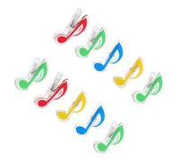 TOGEVAL 10pezzi Clip Per Spartiti Musicali Supporti Per Note Pratici e Resistenti Per Libri e Riviste Rosse Gialle Verdi