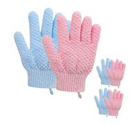 TOGEVAL 12 pezzi Guanti Esfolianti da Bagno per Doccia con Manica Elastica Unisex Guanti Spa per Pulizia Profonda e Rimozione Cellule Morte Corpo Morbidi e Schiumogeni Adatti Mani Grandi