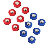 TOGEVAL 12 pezzi Rotolanti Shuffleboard da Tavolo Multiuso Pucks Sostitutivi Leggeri e Compatti Accessori Gioco da Tavolo per Famiglie e Amici